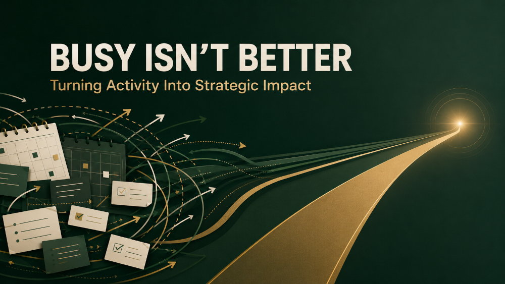 Serve Strong Insight 2 Busy Isnt Better